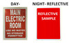 Main Electric Room  Safety Sign