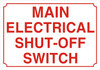 Main Electrical Shut Off Switch