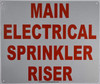 Main Electrical Sprinkler Riser Sign