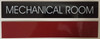 Mechanical Room Sign