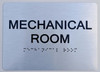 Mechanical Room Sign -Tactile Touch Braille Sign- The Sensation line