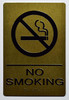 NO Smoking  Antique Brass Gold The Sensation line