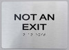 NOT an EXIT Braille Signage with Raised Tactile Graphics and Letters - The Sensation line