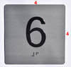required ada signs floor 6 elevator jamb plate sign