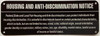 NYC HOUSING AND ANTI-DISCIMINATION NOTICE