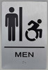 NYC Men ACCESSIBLE Restroom Sign - The Sensation line