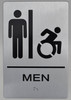NYC Men ACCESSIBLE Restroom  Safety Sign - The Sensation line