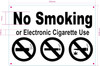 NYC No smoking or electronic cigarette use sign