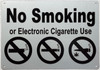 NYC No smoking or electronic cigarette use  Safety Sign