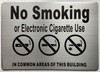 NYC NO SMOKING OR ELECTRONIC CIGARETTES IN COMMAND AREA OF THIS BUILDING