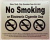NYC NO SMOKING OR ELECTRONIC CIGARETTES