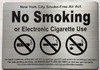 NYC NO SMOKING OR ELECTRONIC CIGARETTES SIGN