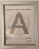 NYC Sanitary Inspection Grade  Wall Frame