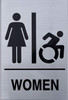 NYC Women ACCESSIBLE Restroom  Safety Sign -