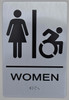 NYC Women ACCESSIBLE Restroom  Safety Sign - The Sensation line