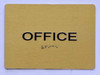 Office Sign- Antique Brass Gold The Sensation line