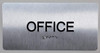 Office Signage Silver-Tactile Touch Braille Signage - The Sensation line
