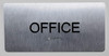 Office  Safety Sign Silver-Tactile Touch Braille  Safety Sign - The Sensation line