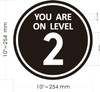 YOU ARE ON LEVEL 2 STICKER/DECAL - THE MOON LINE  Signage