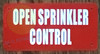 Open Sprinkler Control Sign