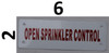Open Sprinkler Control  Safety Sign