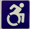 ACCESSIBLE BLUE STICKER NYC