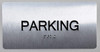 Parking Floor Number  Silver-Tactile Touch Braille  - The Sensation line