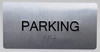 Parking Floor Number  Safety Sign Silver-Tactile Touch Braille  Safety Sign - The Sensation line