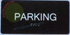 PARKING FLOOR SIGN Braille Sign with Raised Tactile Graphics and Letters -The Sensation line