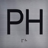 PH Floor Elevator Jamb Plate sign With Braille and raised number-Elevator floor number sign
