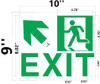 Photoluminescent "Running Man" "Exit" -UP LEFT Sticker  !!