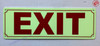 Photoluminescent EXIT  Safety Sign/GLOW IN THE DARK EXIT  Safety Sign