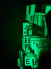 Photoluminescent EXIT STAIRS  Compliance Sign/GLOW IN THE DARK EXIT STAIRS  Compliance Sign