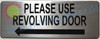Please Use Other Door  Left Arrow