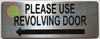 Please Use Other Door Signage Left Arrow