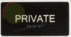 PRIVATE SIGN Tactile Touch Braille Sign - The Sensation line