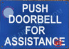 Push Door Bell For Assistance Signage