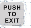 Push to EXIT Sign -The Mont Argent line.