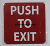 Push to exit Signage