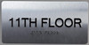 11th Floor - Floor Number Tactile Touch Braille  - The Sensation line