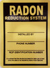 Radon Vent Sticker Set
