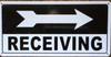 Receiving Right Arrow Signages