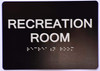 Recreation Room Sign -Black The Sensation line