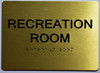 Recreation Room Sign- Gold The Sensation line