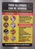 Restaurant Choking Magnet  Safety Sign and Restaurant Food Allergies Magnet Poster Magnet  Safety Signs)