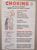 Restaurant Choking  Safety Sign - Restaurant choking poster