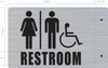 RESTROOM ACCESSIBLE PROJECTION SIGN-ACCESSIBLE RESTROOM 3D SIGN -ESPECTADORA LINE