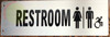RESTROOM ACCESSIBLE Signage -Two-Sided/Double sided Projecting, Corridor and Hallway Signage -The Hallway Line