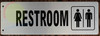 RESTROOM SIGN -Two-Sided/Double sided Projecting, Corridor and Hallway Sign -The Hallway Line