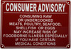 RESTURANT Consumer Advisory